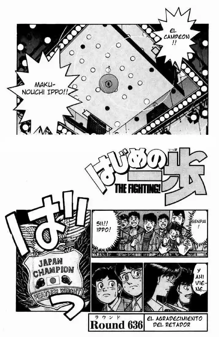 Hajime no Ippo Capítulo 636 - Page 1