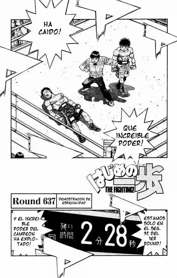 Hajime no Ippo Capítulo 637 - Page 1