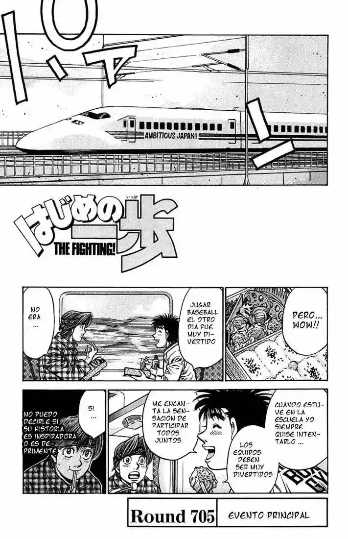 Hajime no Ippo Capítulo 705 - Page 1