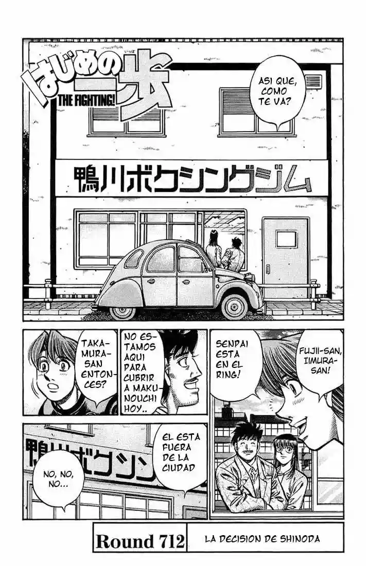 Hajime no Ippo Capítulo 712 - Page 1