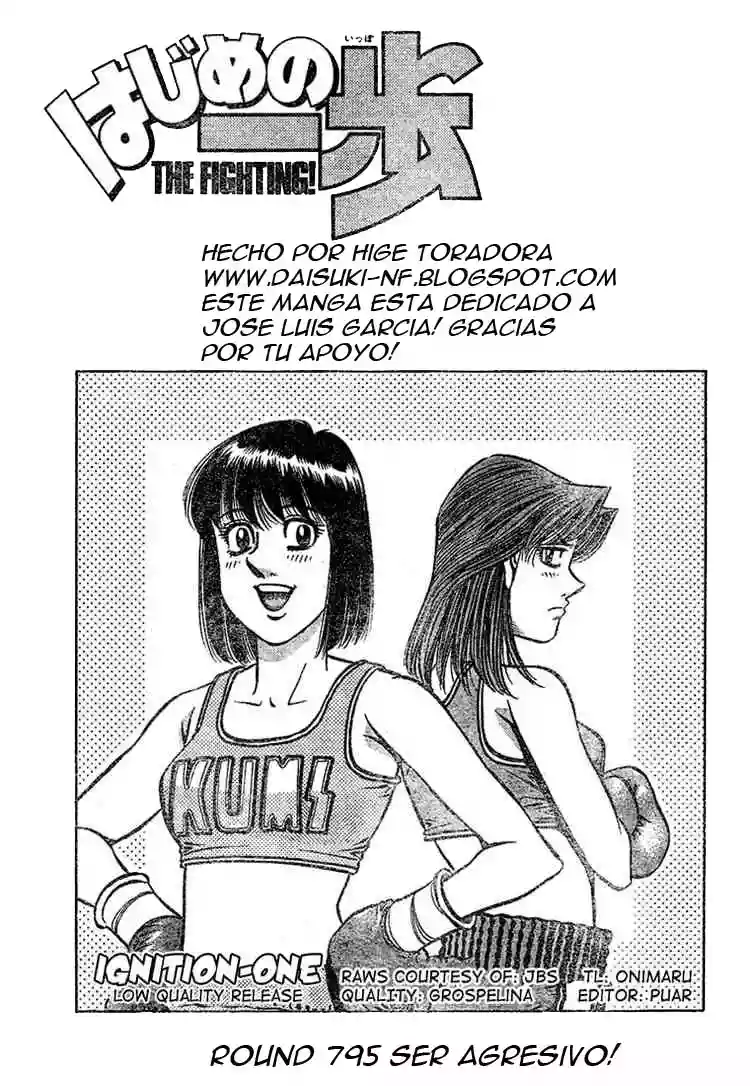 Hajime no Ippo Capítulo 795 - Page 1