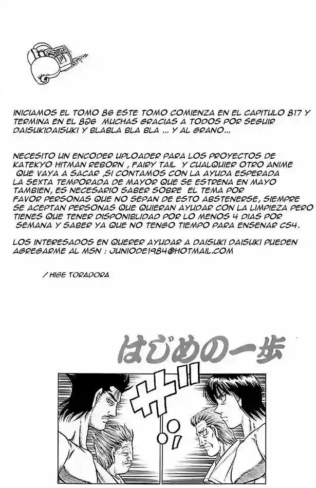 Hajime no Ippo Capítulo 817 - Page 3