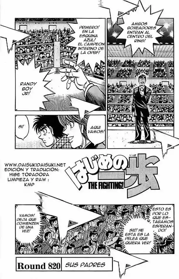 Hajime no Ippo Capítulo 820 - Page 1