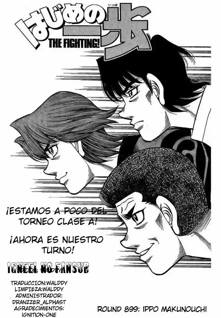 Hajime no Ippo Capítulo 899 - Page 1