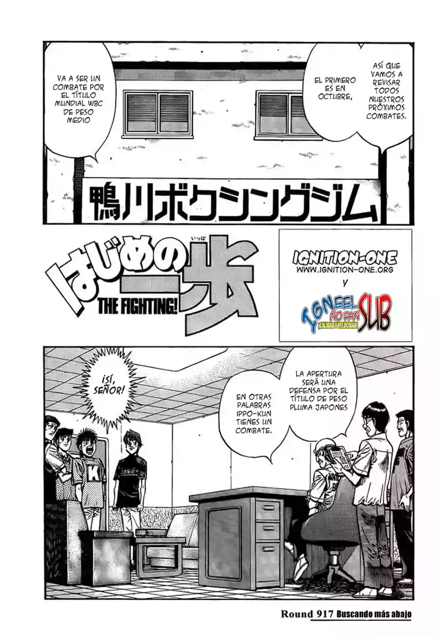 Hajime no Ippo Capítulo 917 - Page 1
