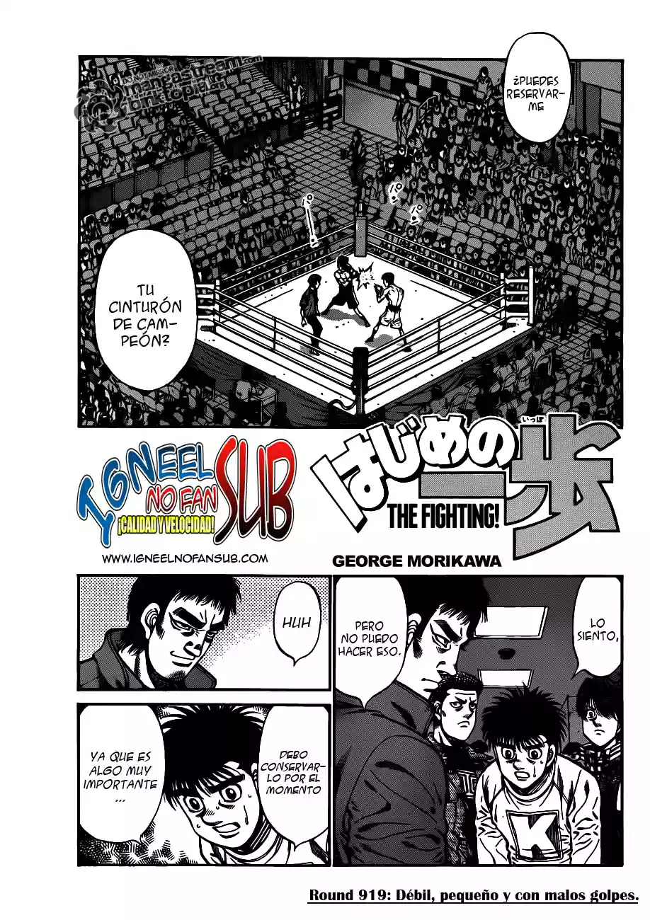 Hajime no Ippo Capítulo 919 - Page 1