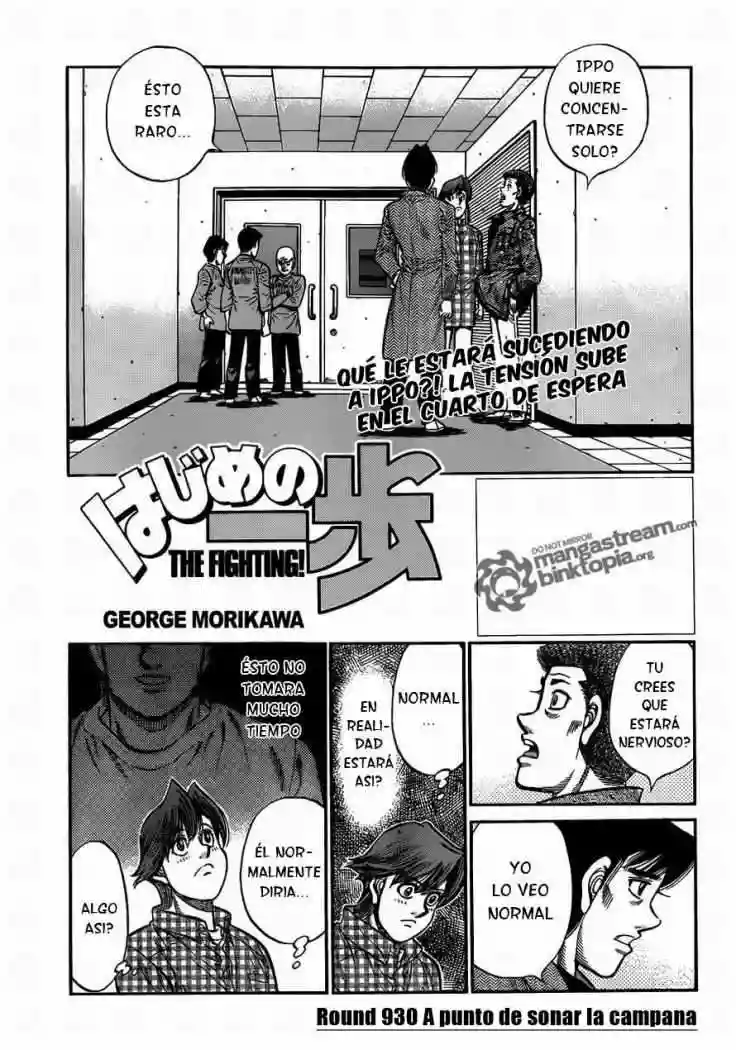 Hajime no Ippo Capítulo 930 - Page 1