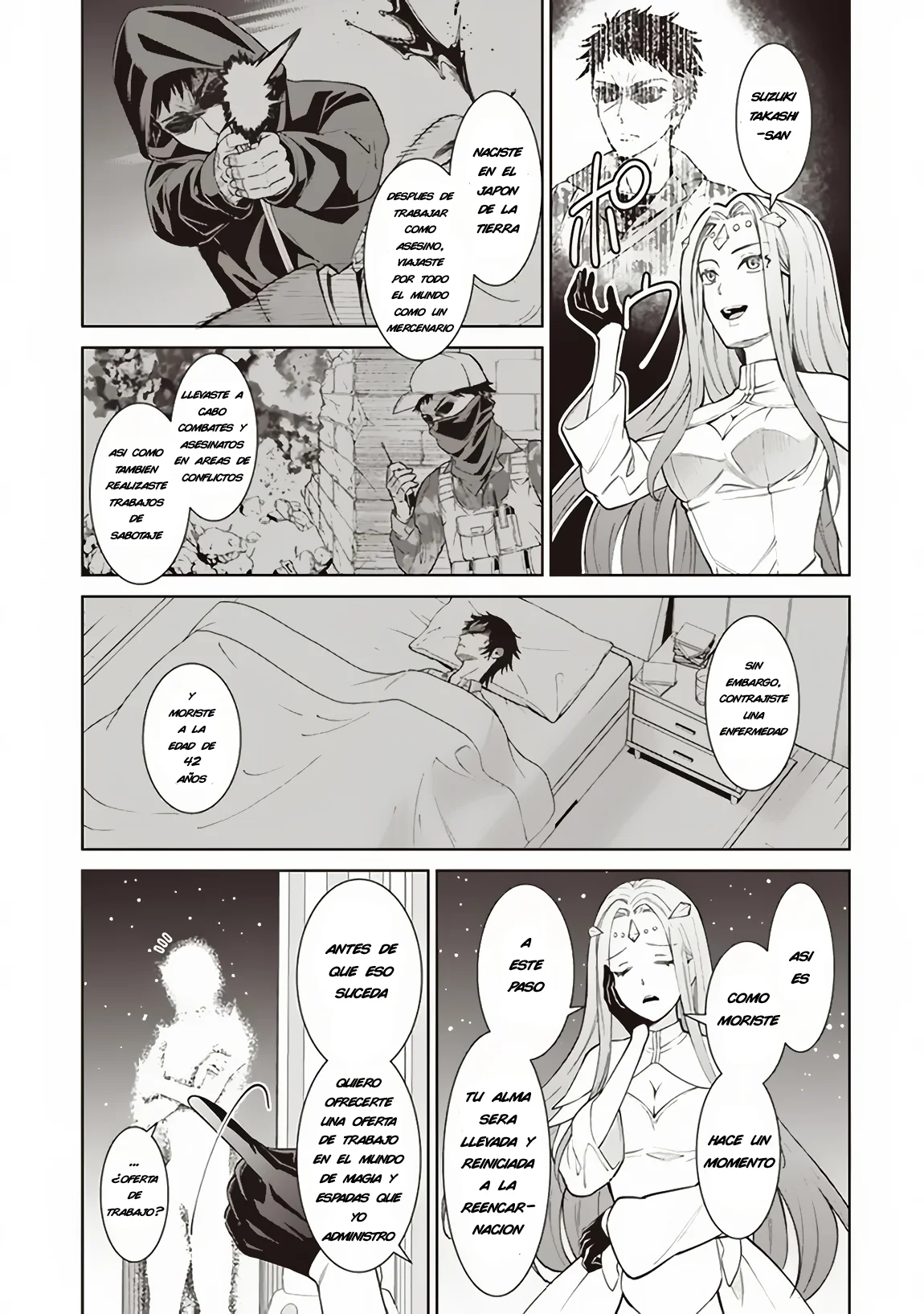 Venus Mission: Moto Koroshiya de Youhei no Chuunen, Yuusha no Ansatsu wo Iraisare Isekai Tensei! Capítulo 1 - Page 6