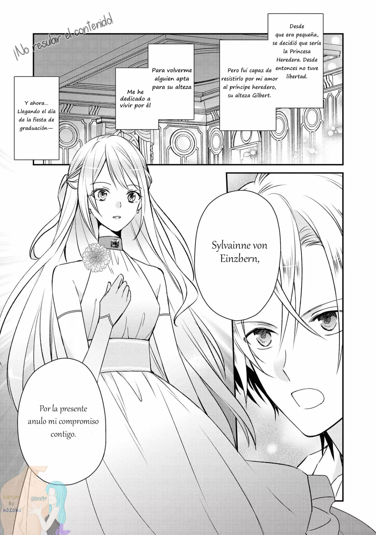 Aunque pueda ser una Villana, ¡Te mostraré que puedo obtener la Felicidad! Capítulo 1 - Page 4