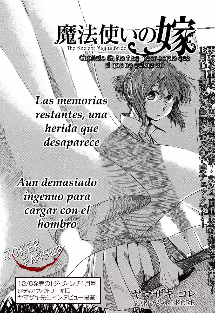 Mahoutsukai no Yome Capítulo 13 - Page 3