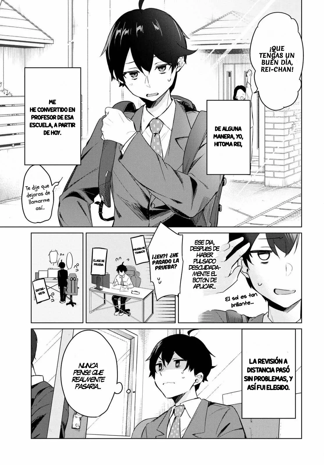 Jingai Kyoushitsu no Ningen Kirai Kyoushi ~Hitoma-sensei, Watashi-tachi ni Ningen wo Oshiete kuremasu ka….?~ Capítulo 1 - Page 12