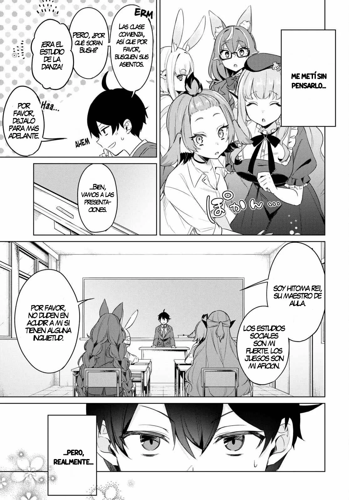 Jingai Kyoushitsu no Ningen Kirai Kyoushi ~Hitoma-sensei, Watashi-tachi ni Ningen wo Oshiete kuremasu ka….?~ Capítulo 1 - Page 30