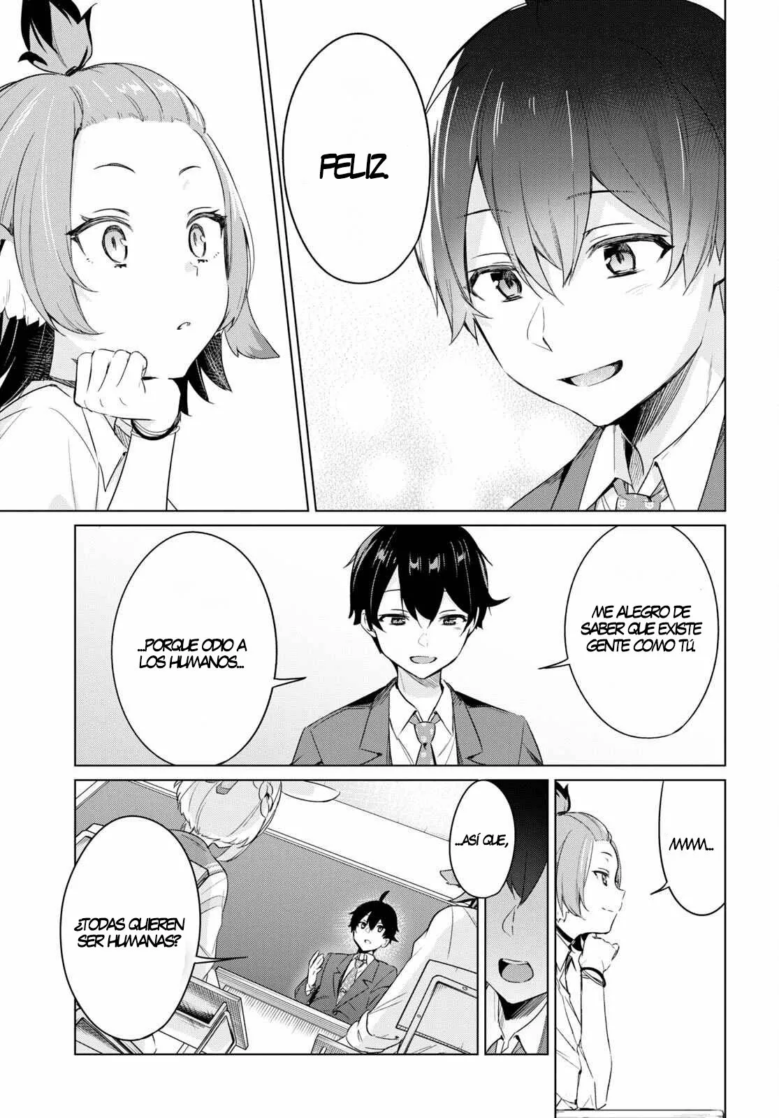 Jingai Kyoushitsu no Ningen Kirai Kyoushi ~Hitoma-sensei, Watashi-tachi ni Ningen wo Oshiete kuremasu ka….?~ Capítulo 1 - Page 35