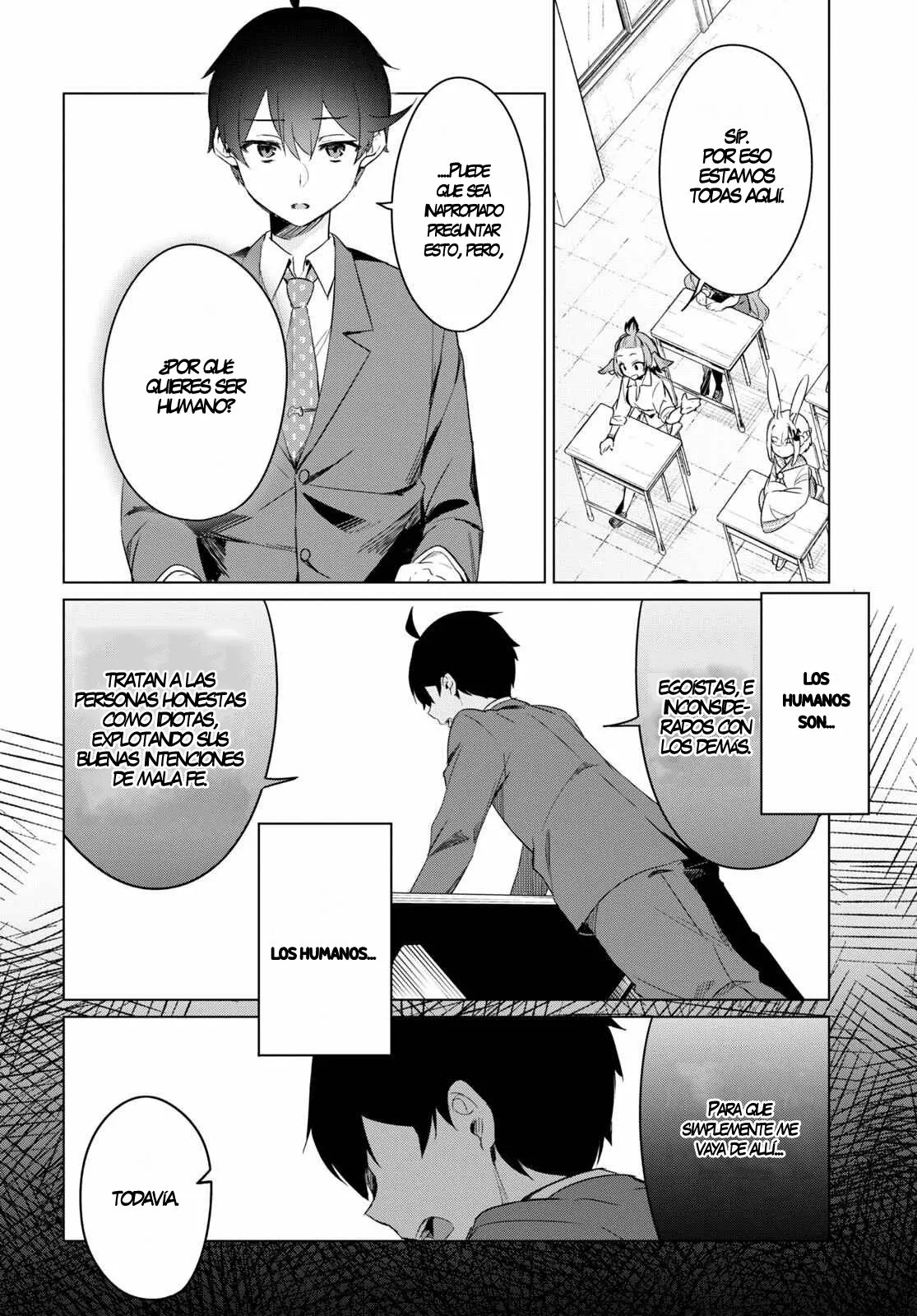 Jingai Kyoushitsu no Ningen Kirai Kyoushi ~Hitoma-sensei, Watashi-tachi ni Ningen wo Oshiete kuremasu ka….?~ Capítulo 1 - Page 36