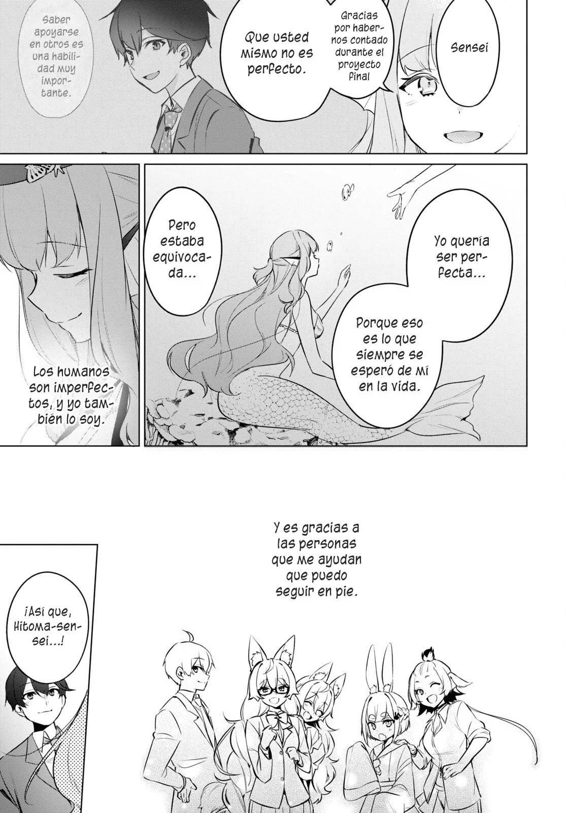 Jingai Kyoushitsu no Ningen Kirai Kyoushi ~Hitoma-sensei, Watashi-tachi ni Ningen wo Oshiete kuremasu ka….?~ Capítulo 13 - Page 22