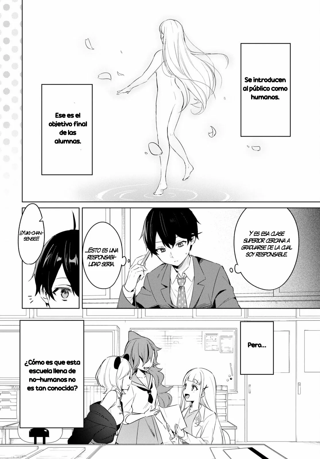 Jingai Kyoushitsu no Ningen Kirai Kyoushi ~Hitoma-sensei, Watashi-tachi ni Ningen wo Oshiete kuremasu ka….?~ Capítulo 2 - Page 11