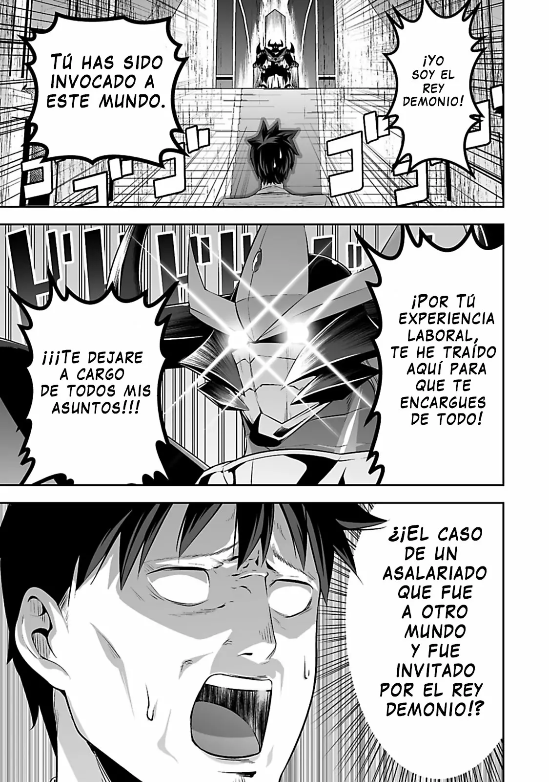 Salaryman ga isekai ni ittara shitennou ni natta hanashi Capítulo 1 - Page 6