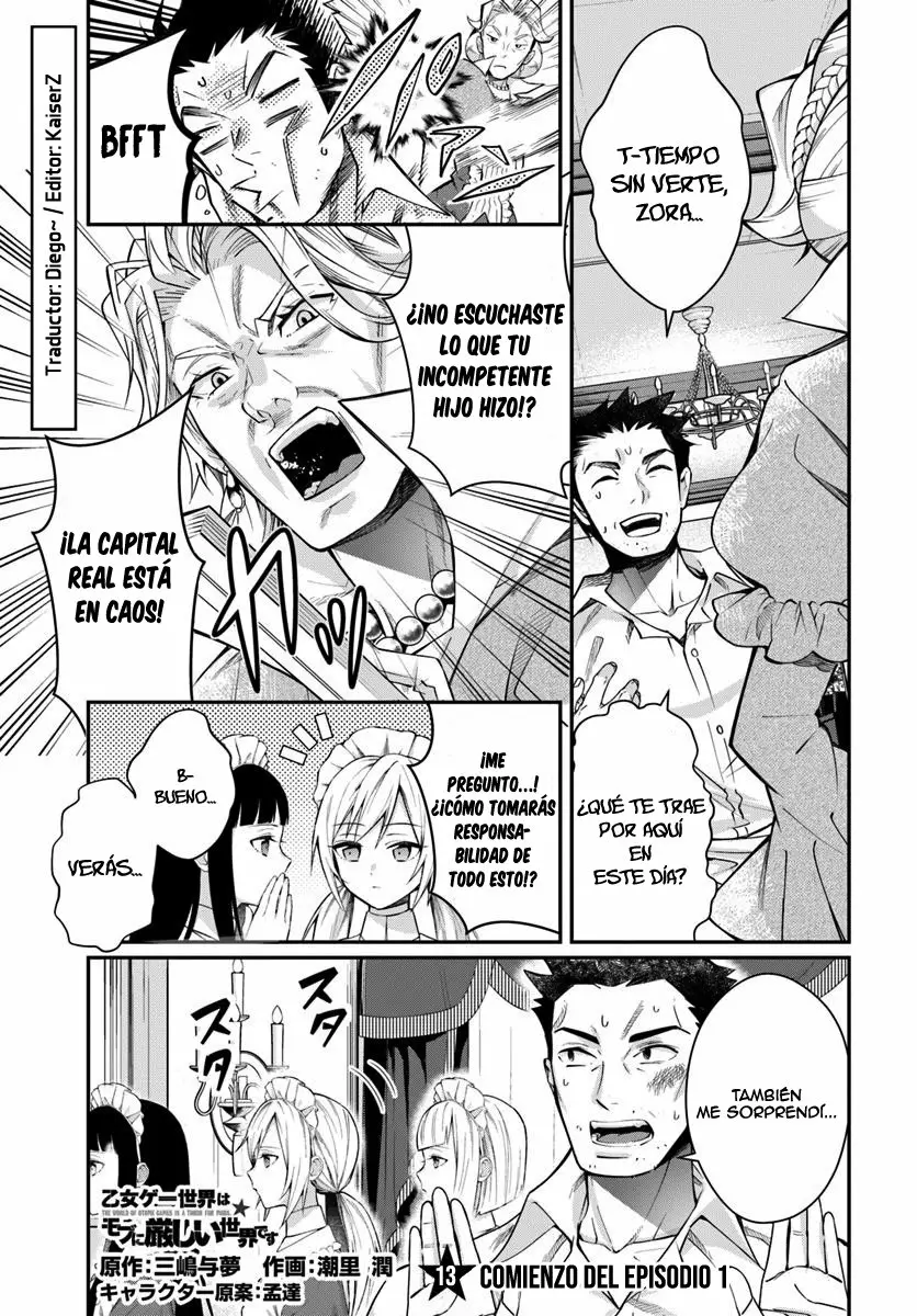 Otome Game Sekai wa Mob ni Kibishii Sekai Desu Capítulo 13 - Page 1