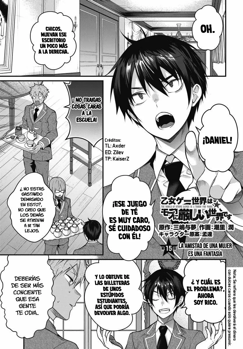 Otome Game Sekai wa Mob ni Kibishii Sekai Desu Capítulo 15 - Page 1