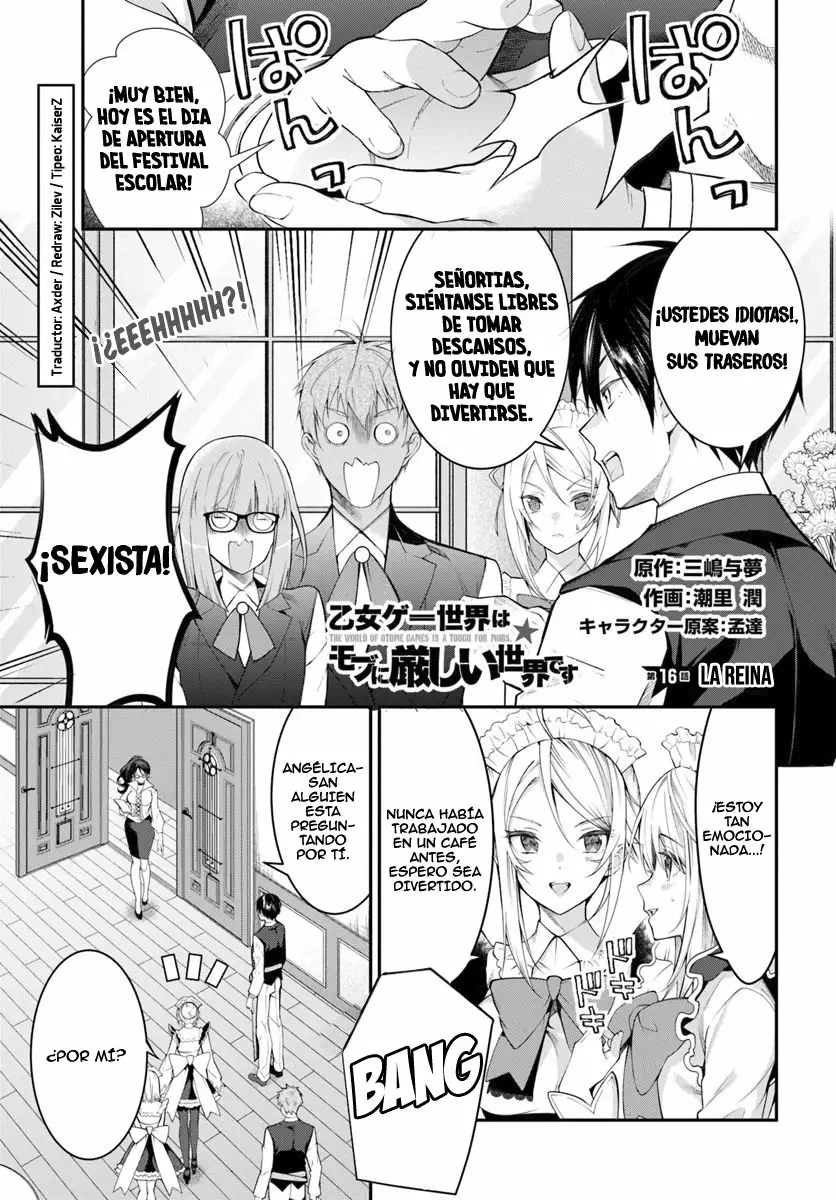 Otome Game Sekai wa Mob ni Kibishii Sekai Desu Capítulo 16 - Page 1