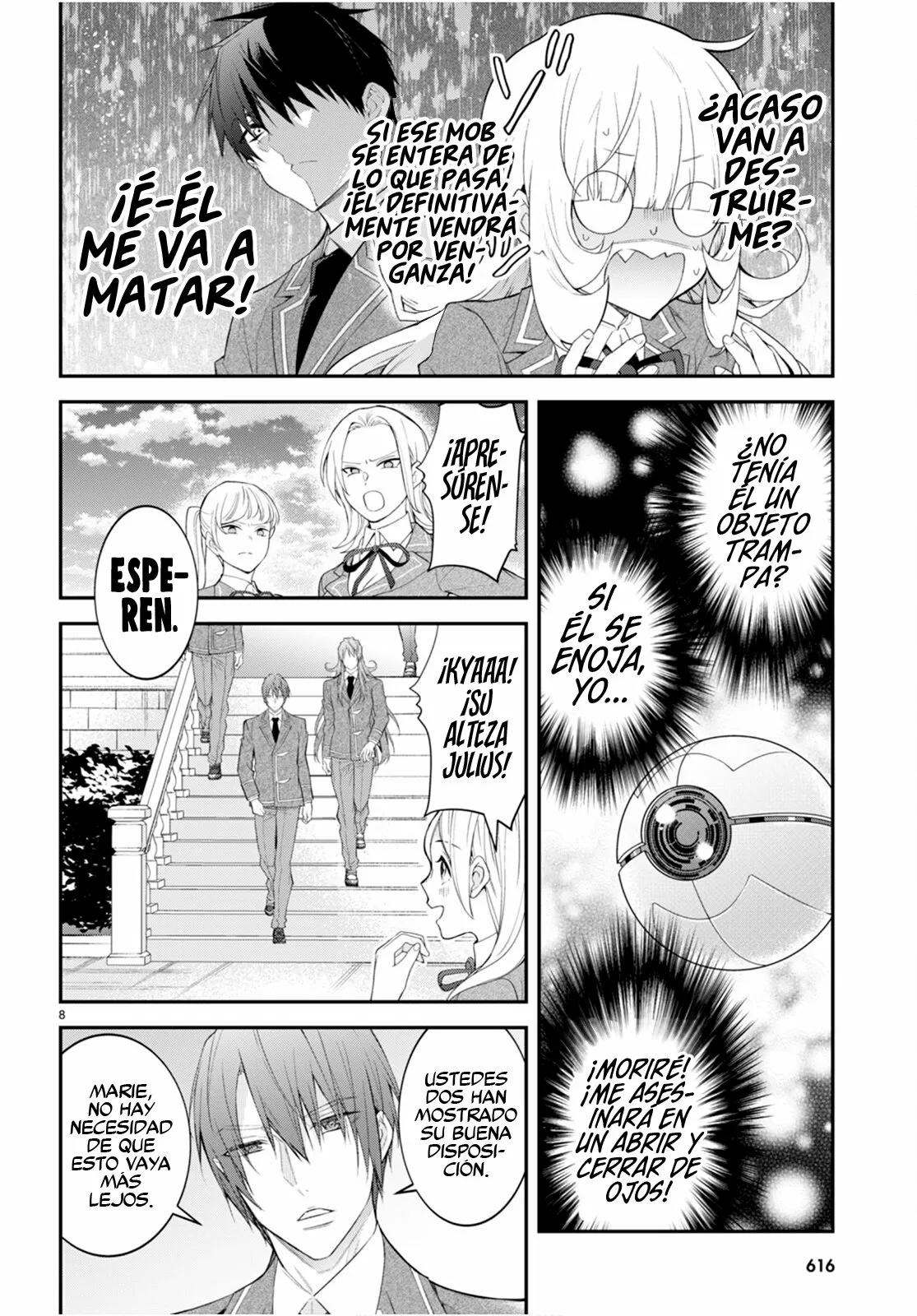 Otome Game Sekai wa Mob ni Kibishii Sekai Desu Capítulo 48 - Page 9