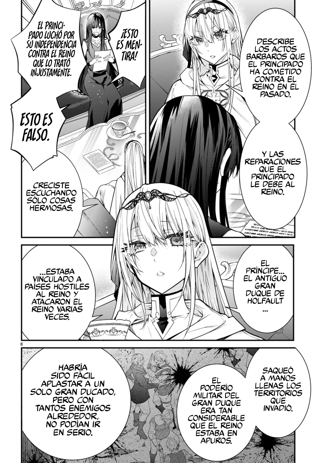 Otome Game Sekai wa Mob ni Kibishii Sekai Desu Capítulo 55 - Page 9