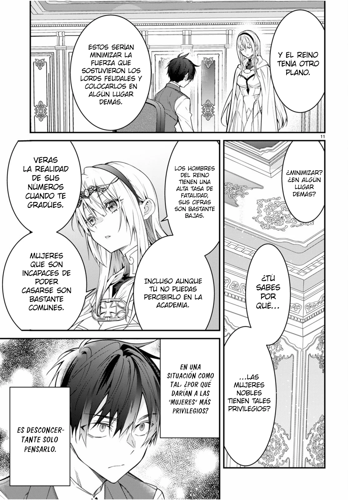 Otome Game Sekai wa Mob ni Kibishii Sekai Desu Capítulo 64 - Page 11
