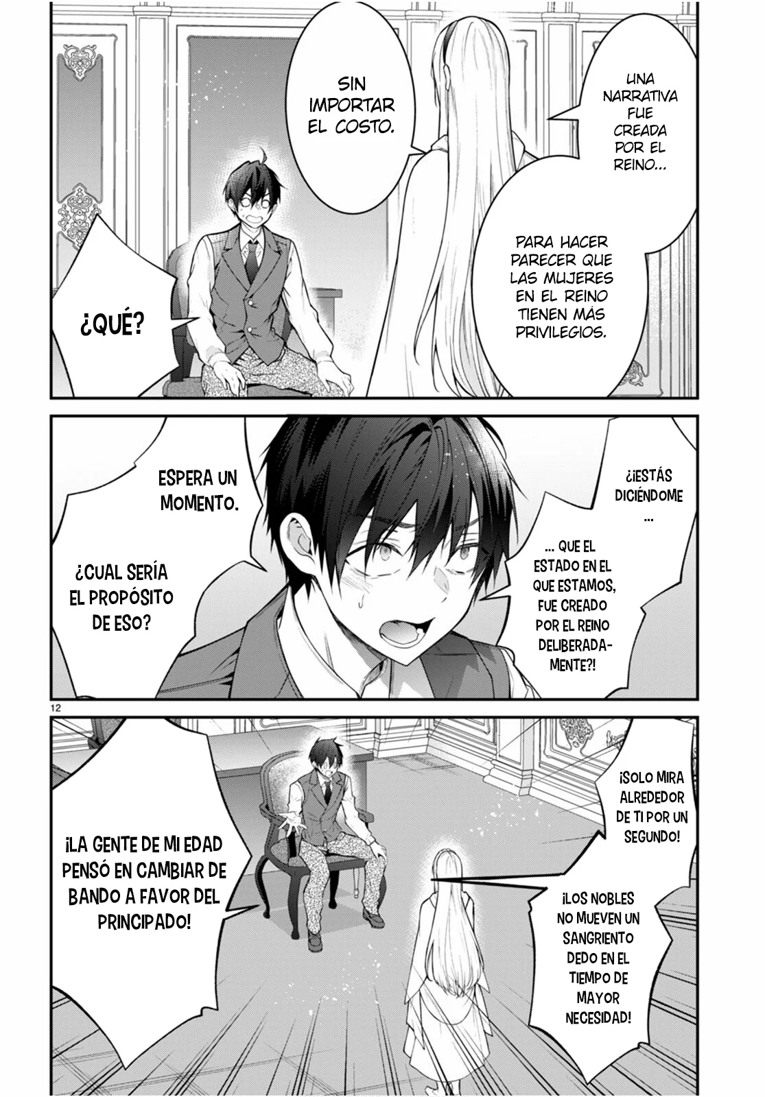 Otome Game Sekai wa Mob ni Kibishii Sekai Desu Capítulo 64 - Page 12