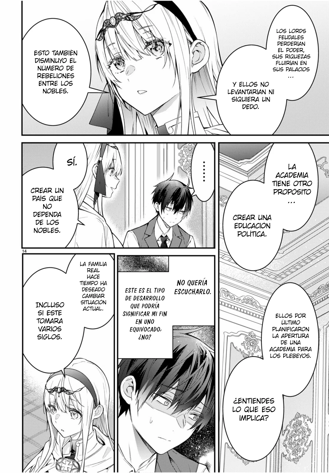 Otome Game Sekai wa Mob ni Kibishii Sekai Desu Capítulo 64 - Page 14
