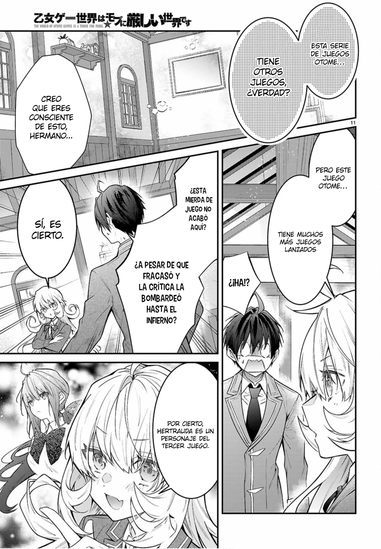 Otome Game Sekai wa Mob ni Kibishii Sekai Desu Capítulo 67 - Page 11