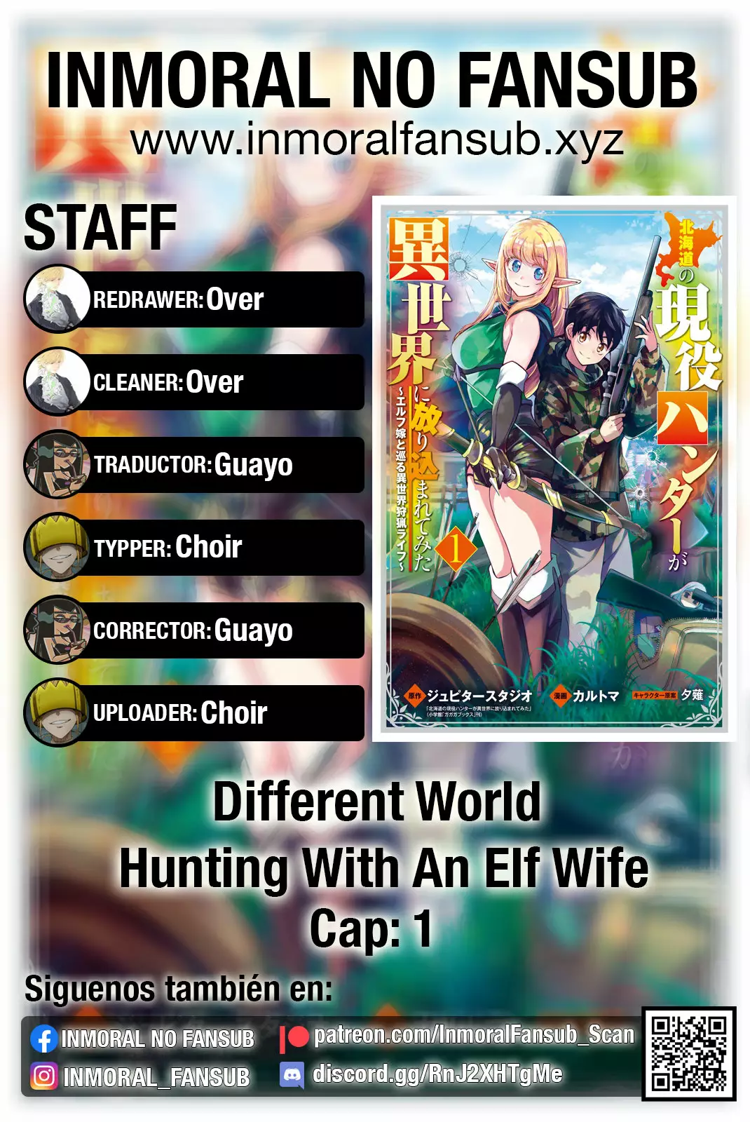 Hokkaidou no Geneki Hunter ga Isekai ni Hourikoma Rete Mita – Elf Yome to Meguru Isekai Shuryou Life Capítulo 1 - Page 1