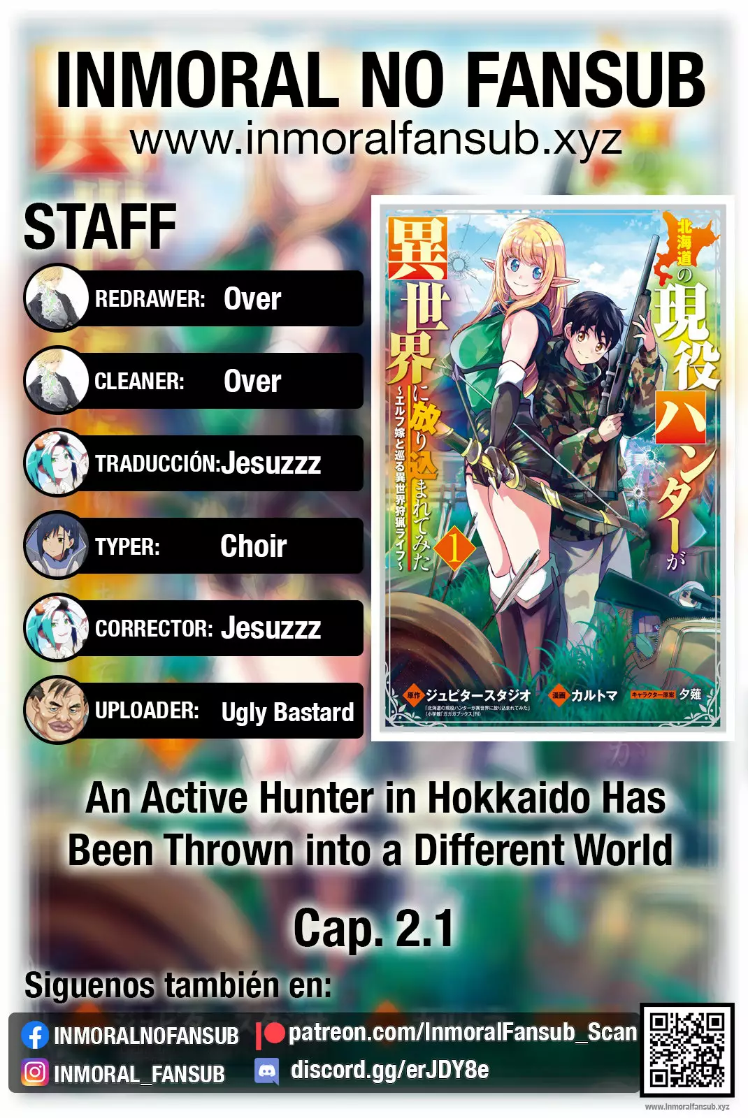 Hokkaidou no Geneki Hunter ga Isekai ni Hourikoma Rete Mita – Elf Yome to Meguru Isekai Shuryou Life Capítulo 2 - Page 1