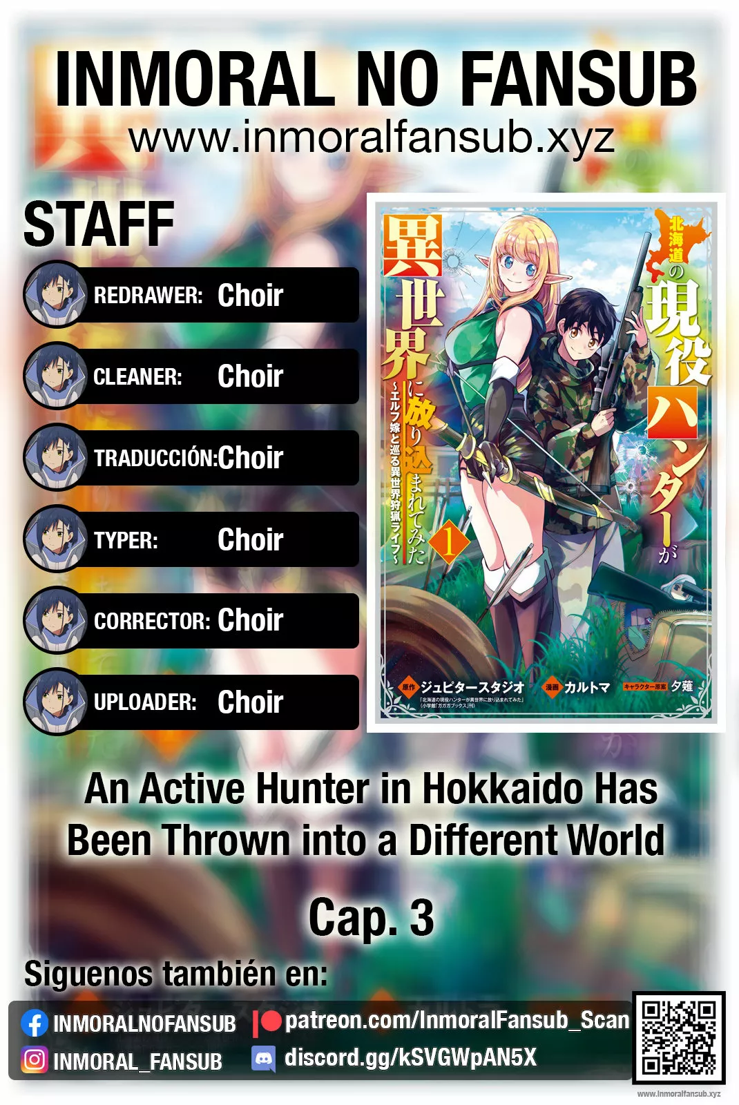 Hokkaidou no Geneki Hunter ga Isekai ni Hourikoma Rete Mita – Elf Yome to Meguru Isekai Shuryou Life Capítulo 3 - Page 1