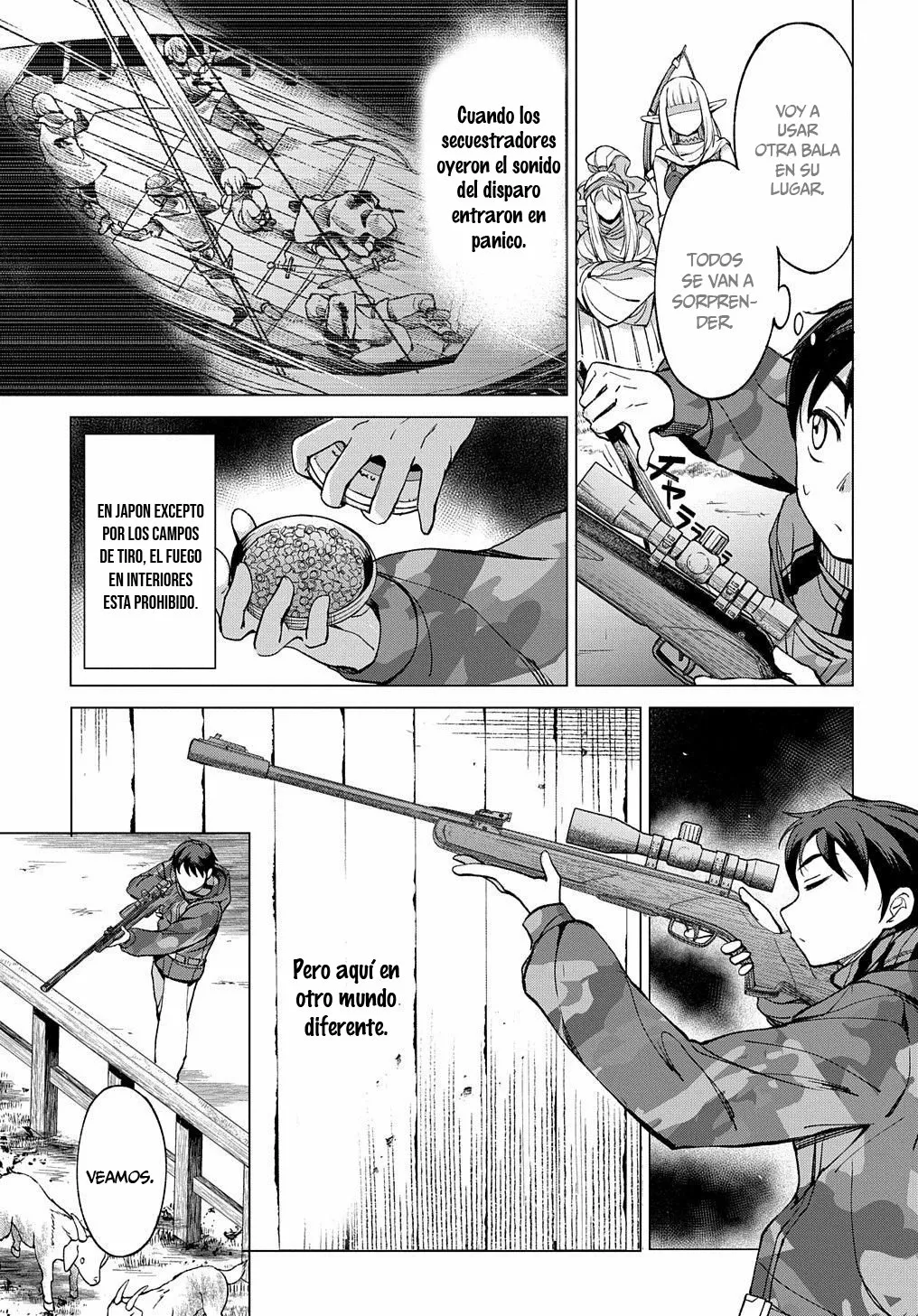 Hokkaidou no Geneki Hunter ga Isekai ni Hourikoma Rete Mita – Elf Yome to Meguru Isekai Shuryou Life Capítulo 3 - Page 33