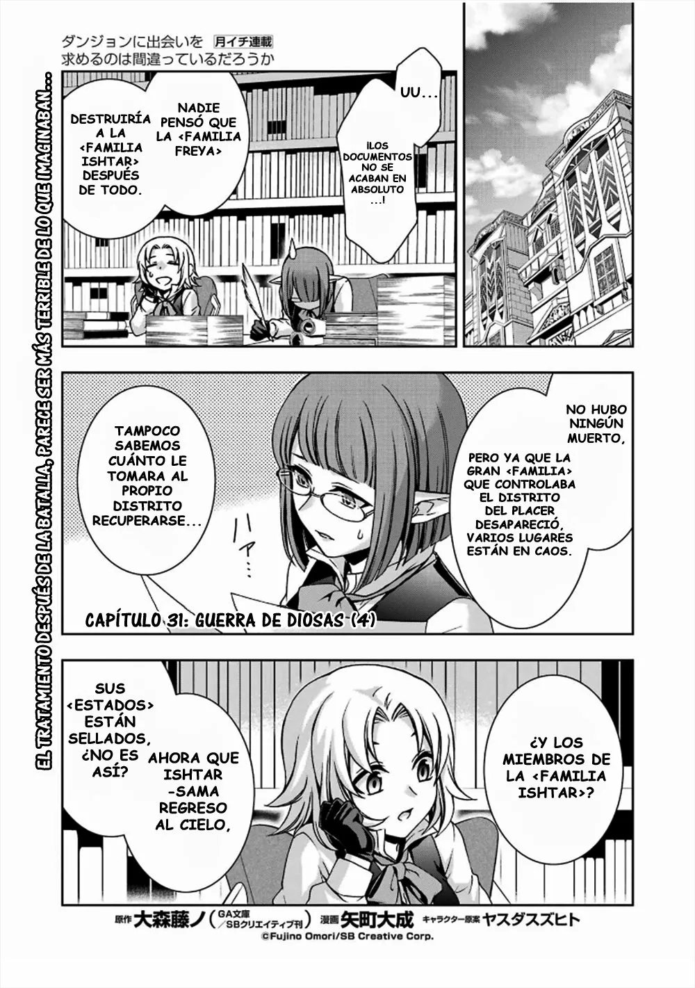 Dungeon ni Deai wo Motomeru no wa Machigatteiru Darou ka II Capítulo 31 - Page 1