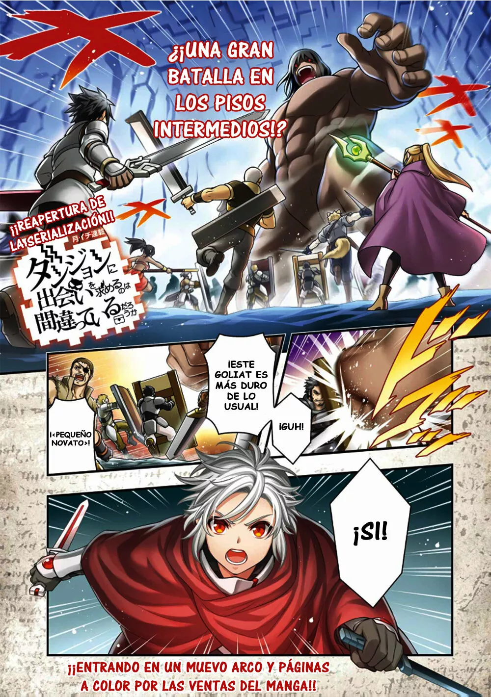 Dungeon ni Deai wo Motomeru no wa Machigatteiru Darou ka II Capítulo 32 - Page 1