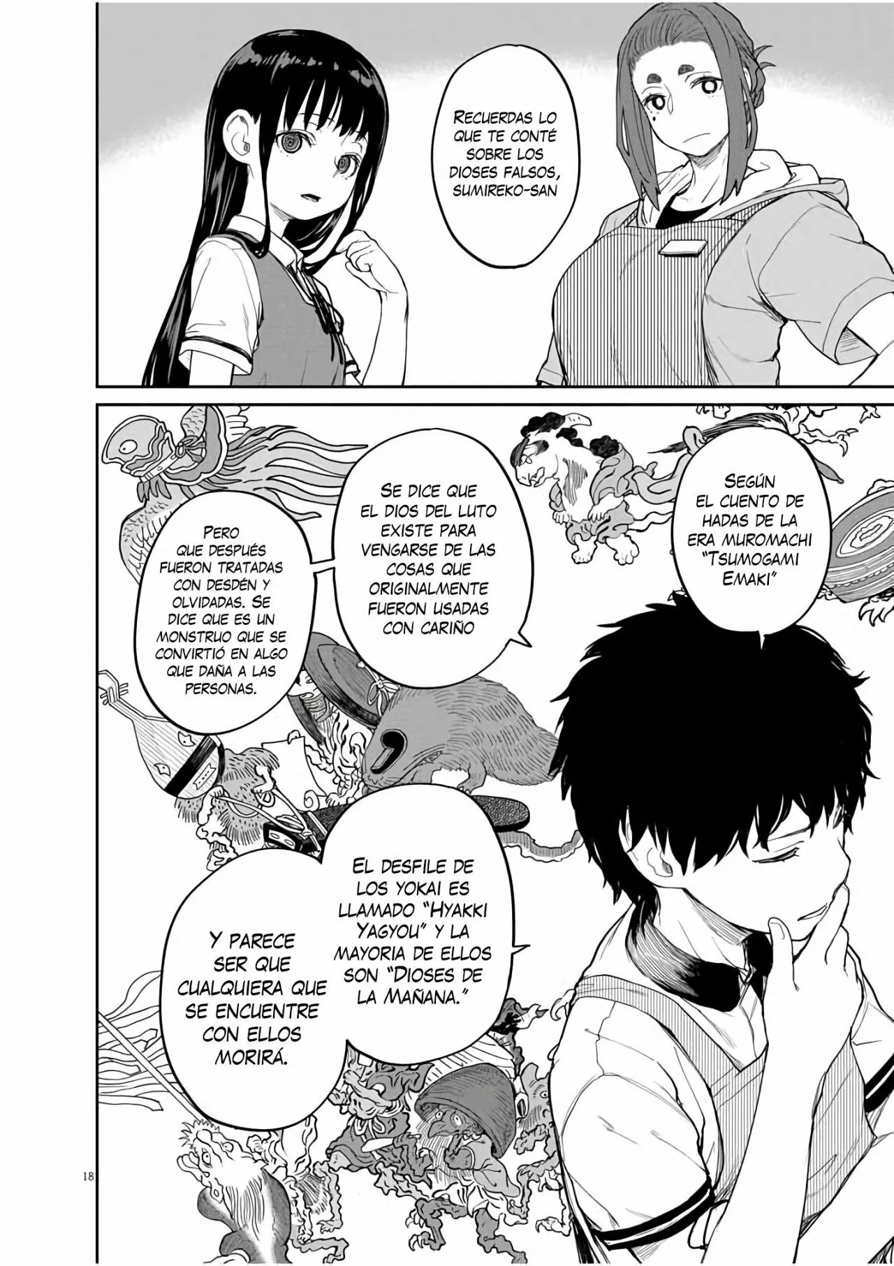 Kaii to otome to kamikakushi Capítulo 35 - Page 18