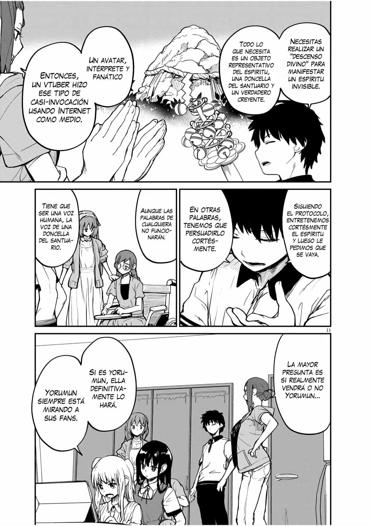 Kaii to otome to kamikakushi Capítulo 37 - Page 12