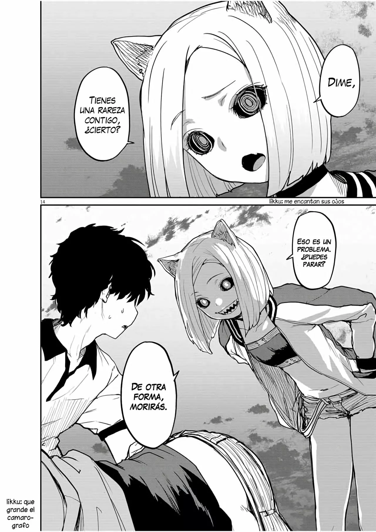Kaii to otome to kamikakushi Capítulo 39 - Page 14