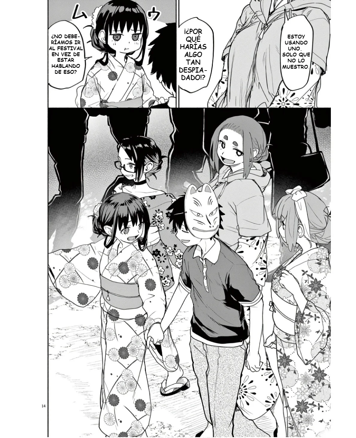 Kaii to otome to kamikakushi Capítulo 53 - Page 14
