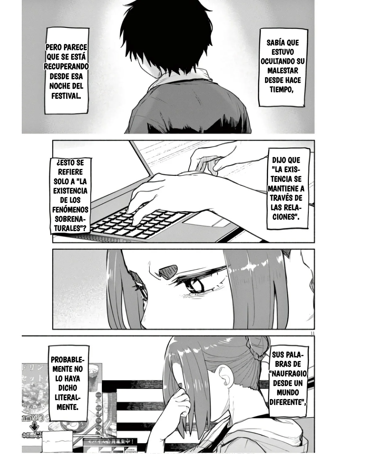 Kaii to otome to kamikakushi Capítulo 56 - Page 12