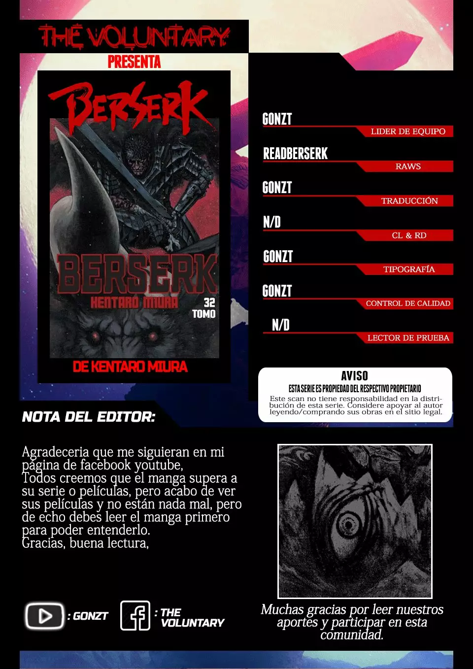 Berserk Capítulo 281 - Page 1