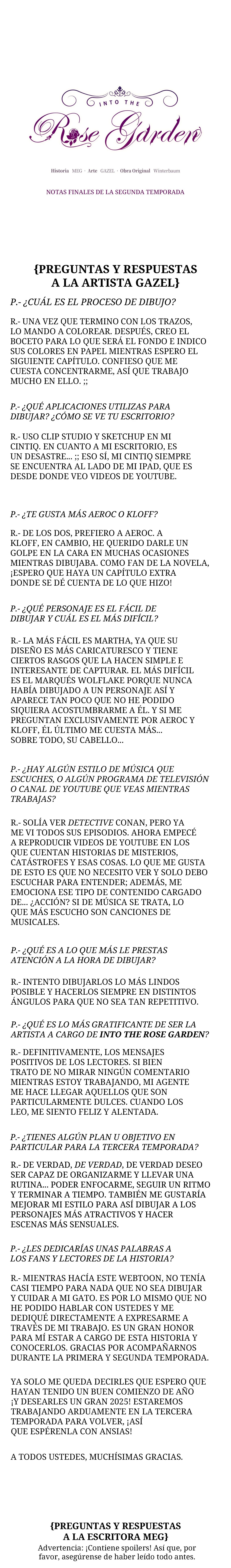 Jardín de Rosas Capítulo 58 - Page 1