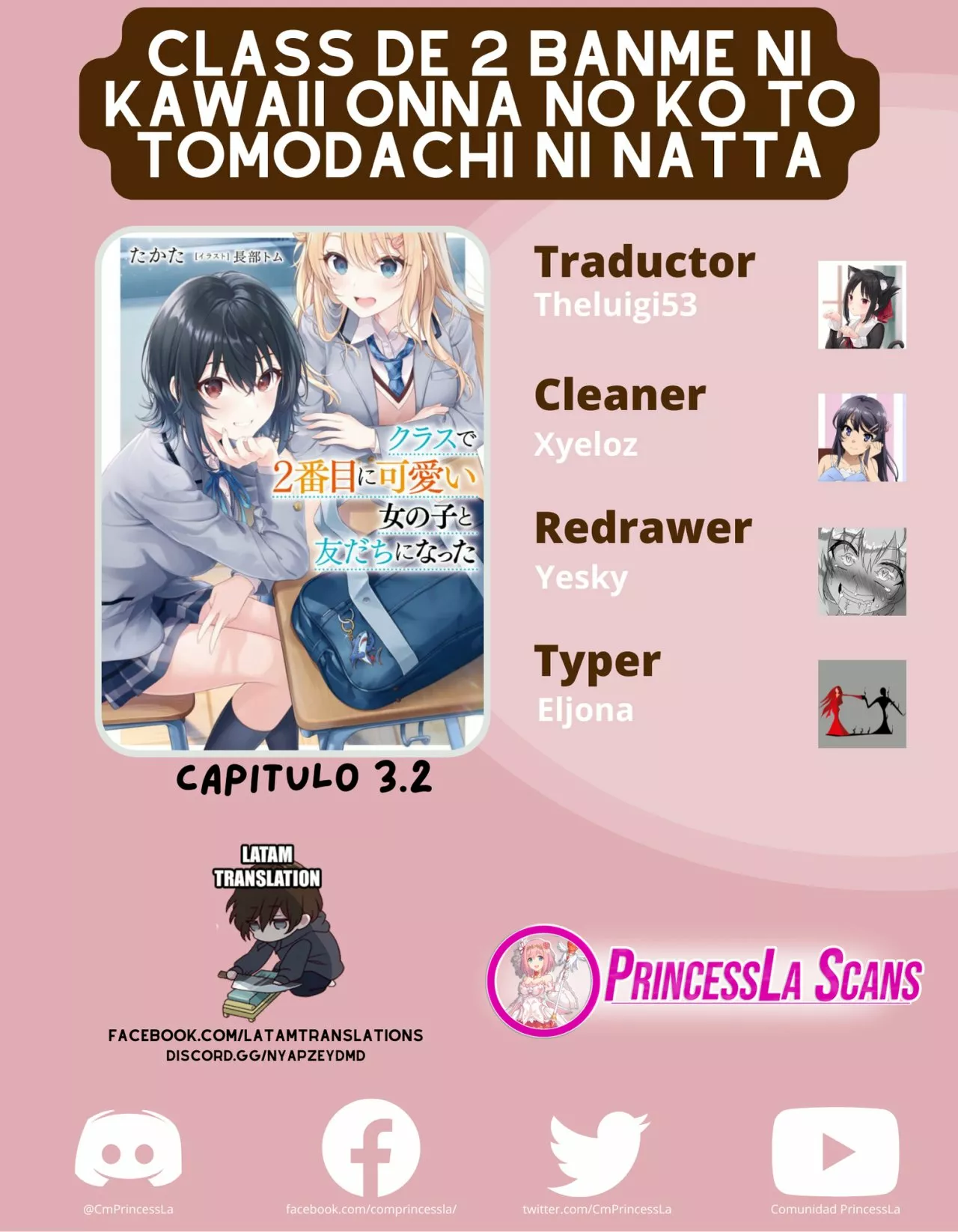 Class de 2-banme ni Kawaii Onnanoko to Tomodachi ni Natta Capítulo 3.2 - Page 1