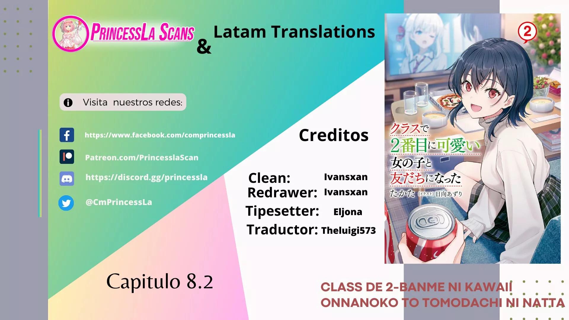 Class de 2-banme ni Kawaii Onnanoko to Tomodachi ni Natta Capítulo 8.2 - Page 1