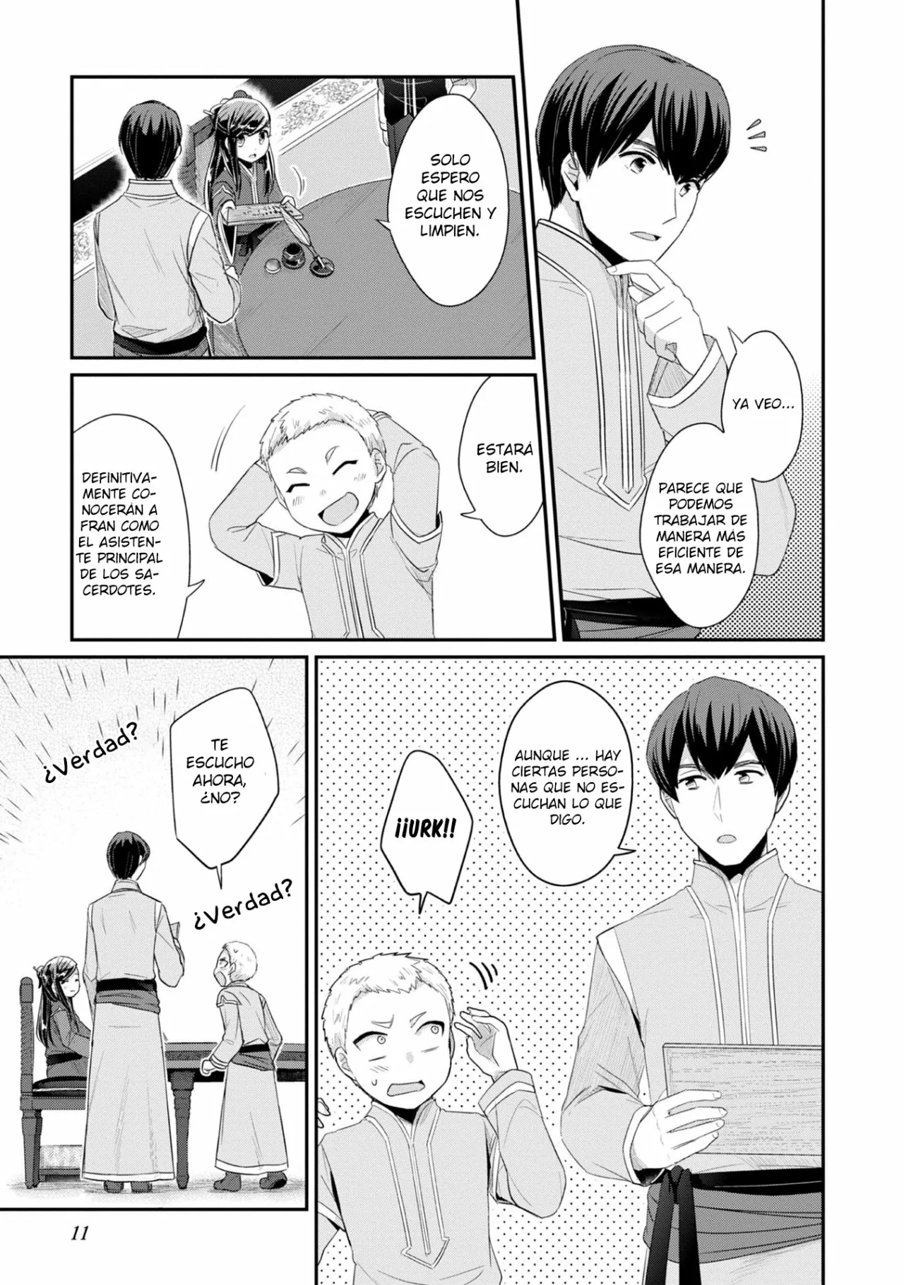 Honzuki no Gekokujou: Shisho ni Naru Tame ni wa Shudan wo Erandeiraremasen Dai 2-bu – Hon no Tame nara Miko ni Naru! Capítulo 10 - Page 11