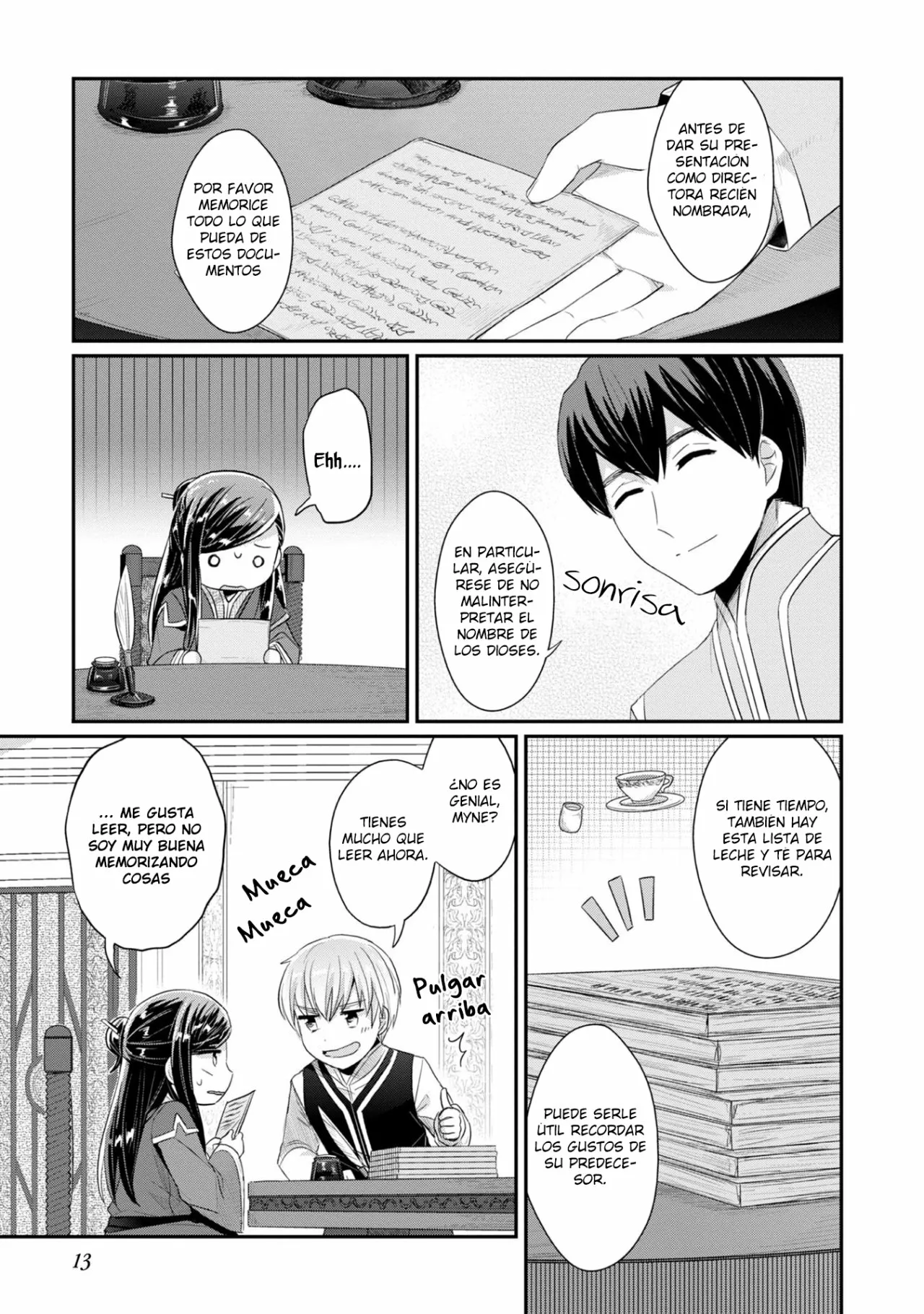 Honzuki no Gekokujou: Shisho ni Naru Tame ni wa Shudan wo Erandeiraremasen Dai 2-bu – Hon no Tame nara Miko ni Naru! Capítulo 10 - Page 13