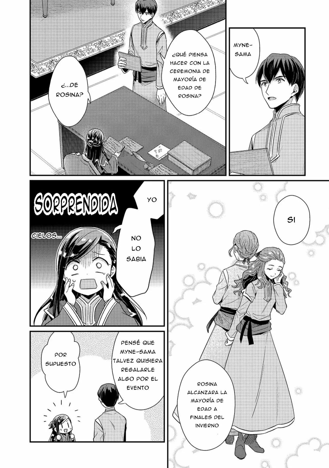 Honzuki no Gekokujou: Shisho ni Naru Tame ni wa Shudan wo Erandeiraremasen Dai 2-bu – Hon no Tame nara Miko ni Naru! Capítulo 44 - Page 3