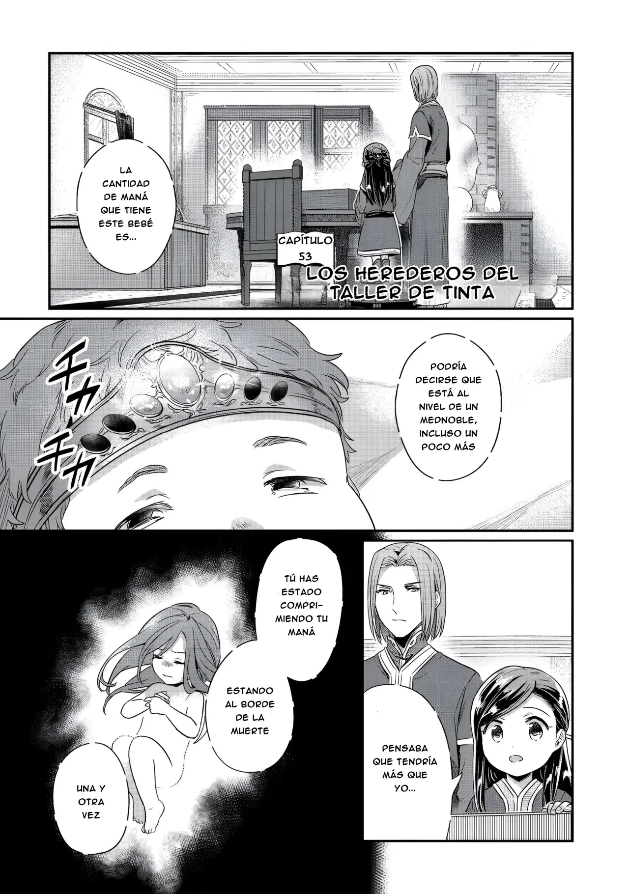 Honzuki no Gekokujou: Shisho ni Naru Tame ni wa Shudan wo Erandeiraremasen Dai 2-bu – Hon no Tame nara Miko ni Naru! Capítulo 53 - Page 3