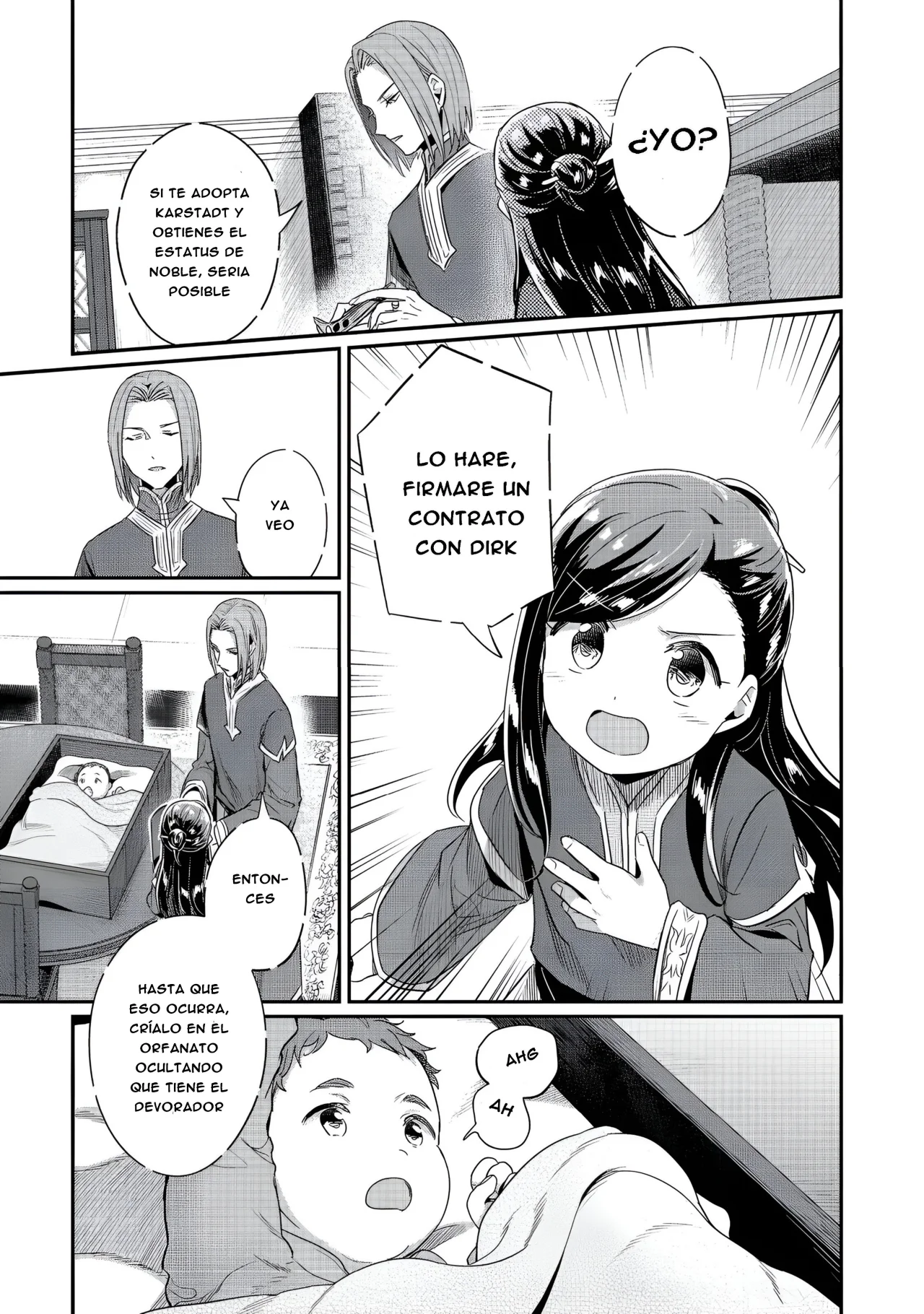 Honzuki no Gekokujou: Shisho ni Naru Tame ni wa Shudan wo Erandeiraremasen Dai 2-bu – Hon no Tame nara Miko ni Naru! Capítulo 53 - Page 5